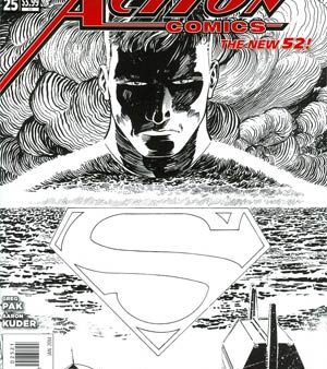 Action Comics (The New 52) #25 Black & White Variant Fashion