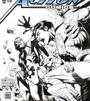 Action Comics (The New 52) #12 Black & White Variant Online Hot Sale