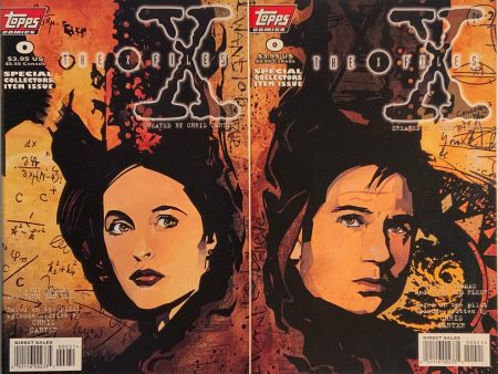 X-FILES (1995-1998) # 0 CONNECTING VARIANT COVER PAIR Cheap