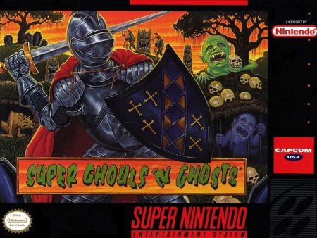 SUPER GHOULS  N GHOSTS  - SNES (W BOX) Hot on Sale