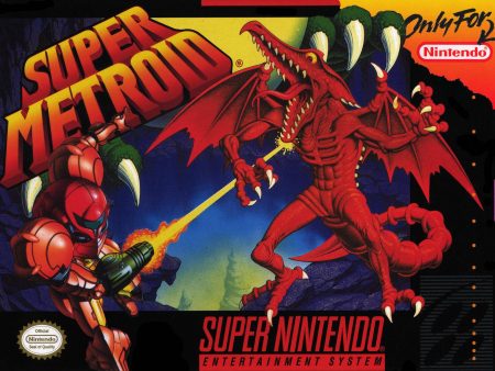 SUPER METROID  - SNES (W BOX & MANUAL) Online Sale